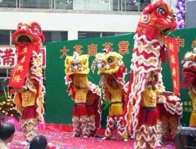 春节舞狮舞龙表演 深圳酒店初一舞狮队 新春舞狮