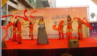 深圳华术舞狮队提供罗湖区开业剪彩活动 礼仪庆典用品