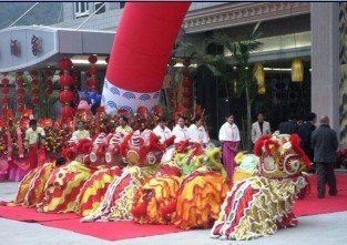 深圳年会舞狮 年终晚会舞龙舞狮 酒会舞狮