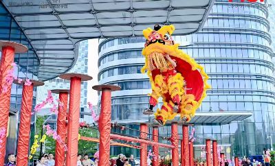 在开业舞狮采青中,青是由什么组成?有什么寓意?